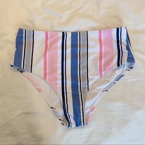 Beachsissi Swimsuit Bottoms Pink Blue White Stripe